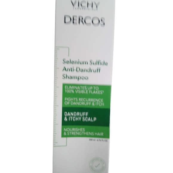 Vichy Dercos Anti-Dandruff Shampoo - White and Green - Picture 1 of 6